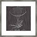 1889 Spalding Flying Machine Patent Art-black Woodgrain Framed Print
