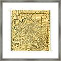 1891 Arizona Map Framed Print