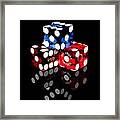 Colorful Dice #19 Framed Print