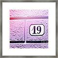 19 On Lavender Wall Framed Print