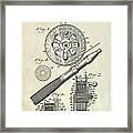 1906 Fishing Reel Patent Drawing Framed Print 1906 Fishing Reel Patent Drawing Framed Print