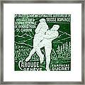 1907 Swiss Wrestling Poster Framed Print