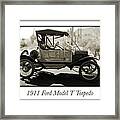 1911 Ford Model T Torpedo Framed Print