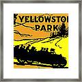 1920 Yellowstone Park Framed Print