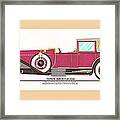 Rolls Royce By Raymond H Dietrich Framed Print