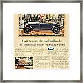 1928 - Ford Tudor Convertible And Sedan Advertisement- Color Framed Print