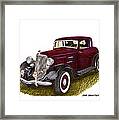 1934 Plymouth P E Coupe Framed Print