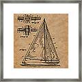 1938 Sailboat Patent Art-2 Framed Print