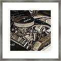 1939 Ford Sedan Classic Car Front Engine In Sepia 3414.01 Framed Print