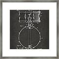 1939 Snare Drum Patent Gray Framed Print