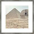 1950s Great Pyramid Of Giza Framed Print
