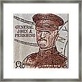 1954 General John J. Pershing Stamp Framed Print
