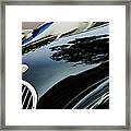 1954 Jaguar Xk 120 Roadster Hood Emblem Framed Print