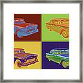 1955 Chevrolet Bel Air Pop Art Framed Print