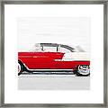 1955 Chevy Bel Air Watercolor Framed Print