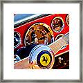 1960 Ferrari 250 Gt Cabriolet Pininfarina Series Ii Steering Wheel Emblem -1319c Framed Print