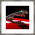 1961 Jaguar Kougar Hood Ornament -0569c Framed Print