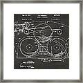 1963 Automatic Phonograph Jukebox Patent Artwork - Gray Framed Print
