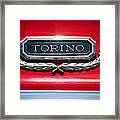 1965 Ford Torino Emblem Framed Print
