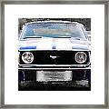 1968 Ford Mustang Front End Watercolor Framed Print