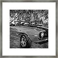 1969 Chevy Camaro Ss 350 Painted Bw Framed Print