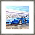 1970 Superbird Petty Nascar Racecar Muscle Car Sketch Rendering Framed Print