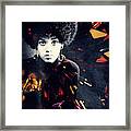 1970s Fashion Portrait Serious African Framed Print