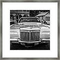 1971 Lincoln Continental Mark Iii Painted Bw Framed Print