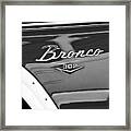1972 Ford Bronco Emblem Framed Print