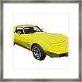 1975 Corvette Stingray Sportscar Framed Print