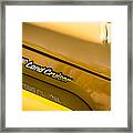 1978 Toyota Land Cruiser Fj40 Side Emblem -0543c Framed Print