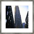 Rockefeller Center Skyscraper Framed Print