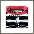 1955 Chevrolet 3100 Pickup Truck Grille Emblem #2 Framed Print