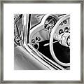 1957 Chevrolet Corvette Steering Wheel Emblem #2 Framed Print
