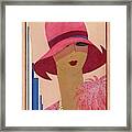 A Vintage Vogue Magazine Cover Of A Woman #2 Framed Print