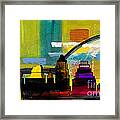 Austin Texas Skyline Watercolor #2 Framed Print