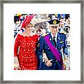 Belgian Royals Attend National Day #2 Framed Print