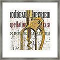 Bordeaux Blanc 2 Framed Print