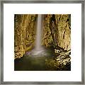 Cave Waterfall, Italy #2 Framed Print