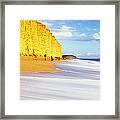 Cliff On The Beach, Burton Bradstock #2 Framed Print