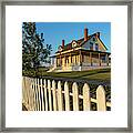 Custer House At Fort Lincoln State Park #2 Framed Print
