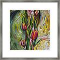 Dancing Tulips Framed Print