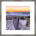 Dewey Beach Sunrise Framed Print