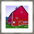 Digitally Enhanced Red Barn. #2 Framed Print