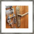 Door With Various Locks #2 Framed Print