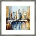 Dubai Skyline #2 Framed Print