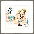 Esquire Pin Up Girl Framed Print