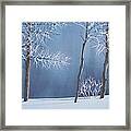 Frosted Forest Framed Print