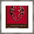 2 Hearts Dancers Poster Framed Print