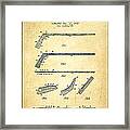 Hockey Stick Patent Drawing From 1935 #1 Framed Print